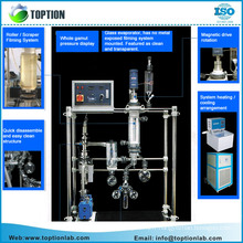 Système de distillation moléculaire de chemin court pour l&#39;extraction séparée de Cbd / thc